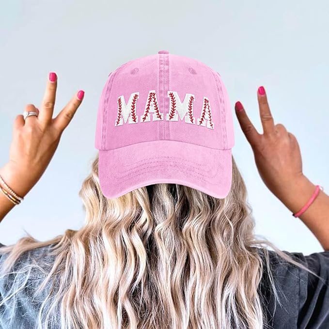 Mama Trucker Hat Mothers Day Birthday Gifts for Mother Mom Mama Embroidered Adjustable Washable Baseball Cap