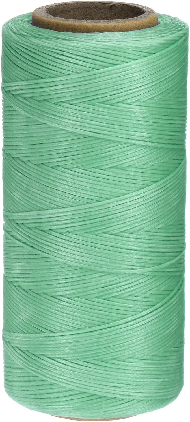 uxcell 150D 0.8mm Flat Waxed Thread 284 Yards Polyester Leather Sewing Waxed by uxcell