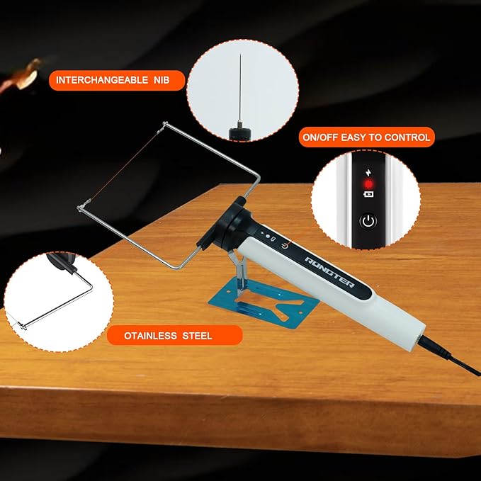 3 in 1 Hot Wire Foam Cutter Kit, Heated Foam Carving Knife Kit - Image 2