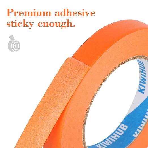 Orange Painters Tape, 1 inch x 60 Yards - Image 3