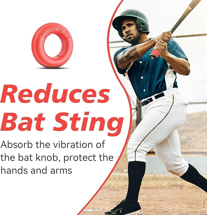 [5 Packs] Baseball Bat Grip Choke Up Rings Bat Ring Bat Choke Up Knob Baseball Softball Teeball Tball Bat Choke Up Ring Bat Knob Baseball Bat Accessories