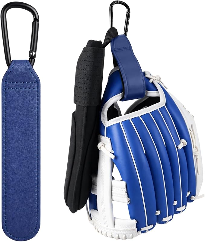 Therwen Adjustable Baseball Glove Clip for Hanging Bags Training Sports Gear Glove Holder Protection Accessory Strap Bag Attachment with Hanging Loops Travel Accessories for Drying