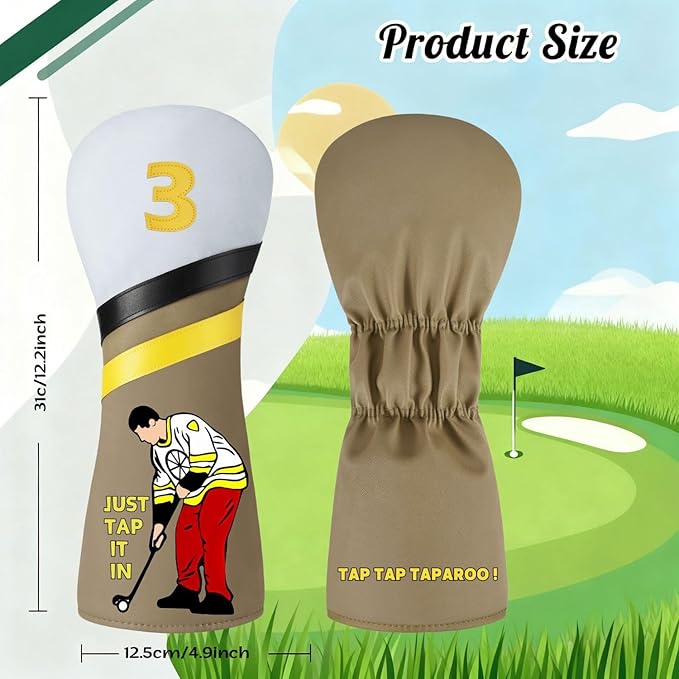 Funny Golf Putter Headcover, Perfect Golf Gift for Men and Women, Golf Accessories for Golfers