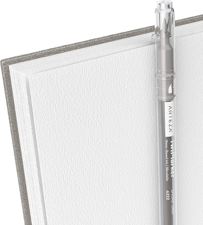 ARTEZA Watercolor Sketchbook 2-Pack, 9x12 Inches – 64 Pages Each, Spiral-Bound - Image 5