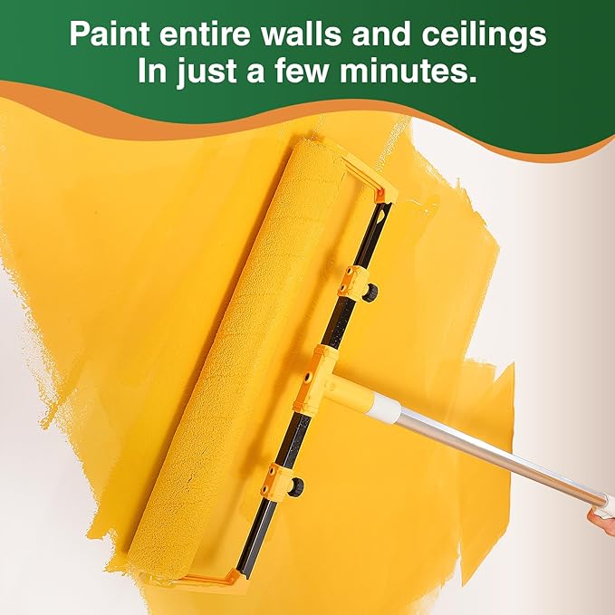 Voomey 18" Paint Roller kit，9 Piece 18 inch Paint Roller，18 Paint Roller Tray - Image 2