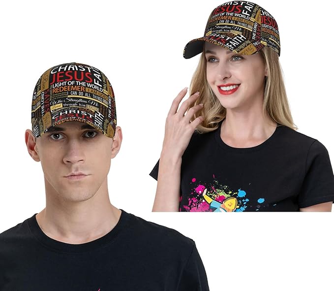 Jesus Baseball Cap Christian Trucker Hat Easter Hats Religion Snapback Cap Adjustable for Women Men