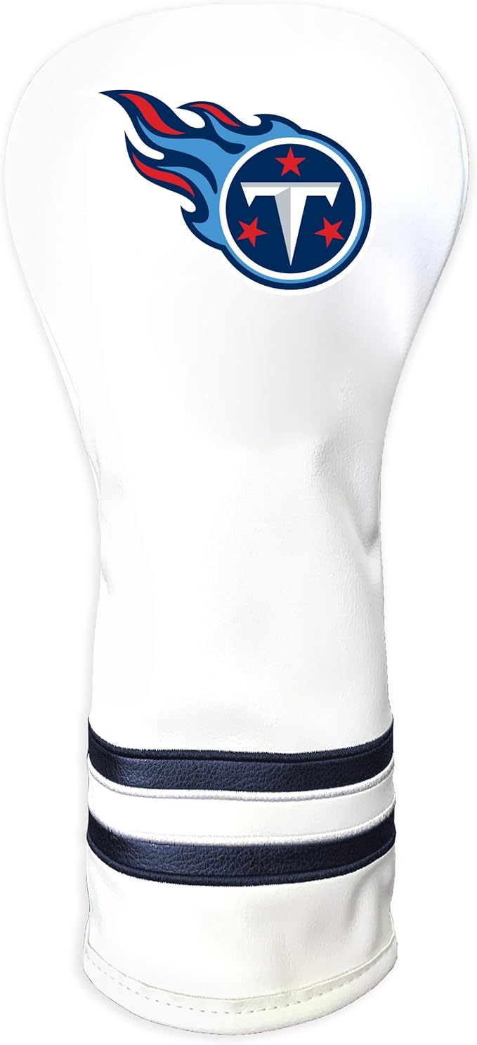 Team Golf NFL Pittsburgh Steelers White Vintage Fairway Head Cover White Vintage Fairway Golf Club Headcover, Form Fitting Design, Retro Design