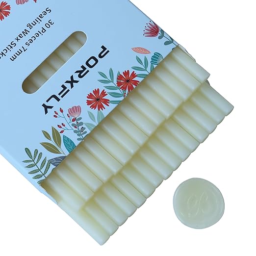 30 Pieces 7mm Sealing Wax Sticks by PORXFLY