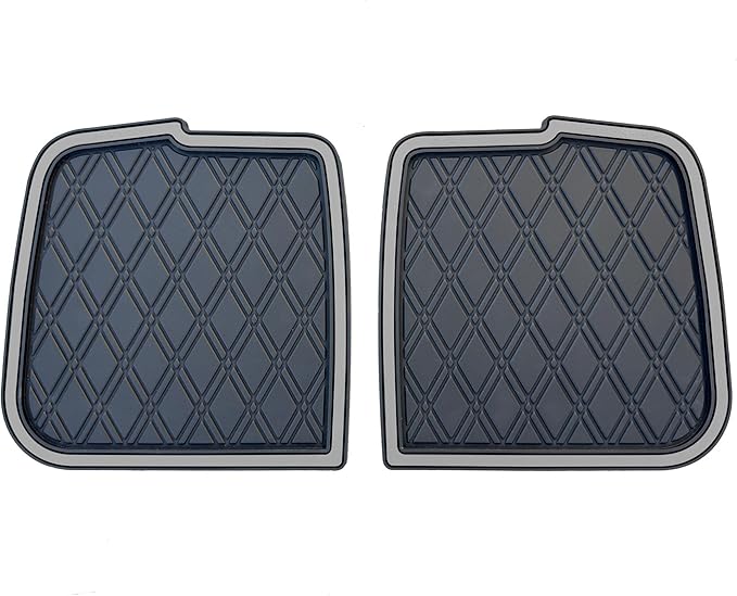 Xtreme MATS Rubber Bag Well Mat Compatible with Club Car Precedent, Onward, Tempo and Atlas Golf Carts (Grey Trim)