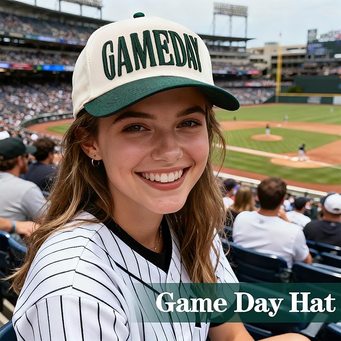 Game Day Hat for Women Men, World Cup Hat Football Softball Basketball Caps