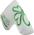 Craftsman Golf Green Lucky Clover Driver Wood Hybrid Headcover Blade Mallet Putter Cover for Scotty Cameron Taylormade Odyssey Also for Custom Version with Your Name Stitched