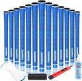 CHAMPKEY X-WEAVE Rubber Golf Grips 13 Pack with Full Repair Kits - Medium Lower Hand Golf Club Grips - Enhanced Grip and Traction Golf Grips for Men and Women