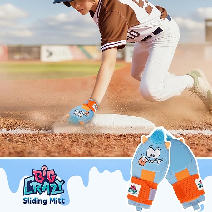 Sliding Mitt for Youth, Baseball Softball Sliding Glove for Kid, Hand Protection for Left & Right Hands, Baseball Accessories and Protective, Flexible Breathable Durable