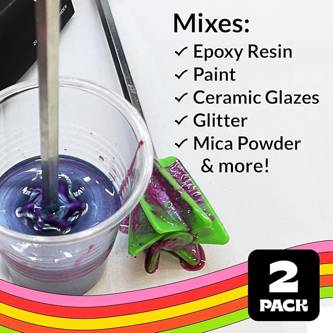 Art Resin Mixer Drill Attachment, Epoxy and Paint Stirrers - Image 3