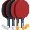 Glymnis Ping Pong Paddles Set Table Tennis Rackets by Glymnis