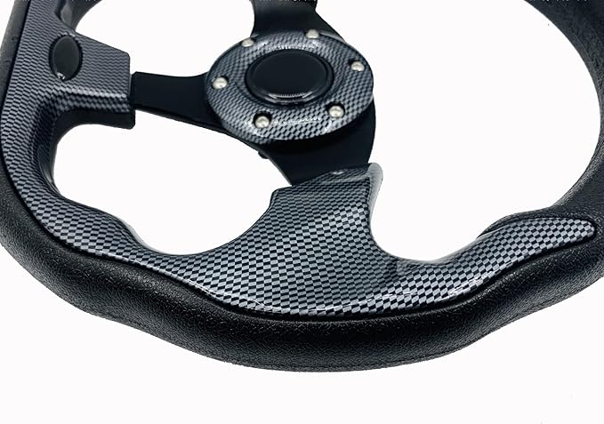 Universal Golf Cart Steering Wheel for EZGO RXV & TXT, Club Car DS and Club Car Precedent EZGO Yamaha Golf Car Accessories