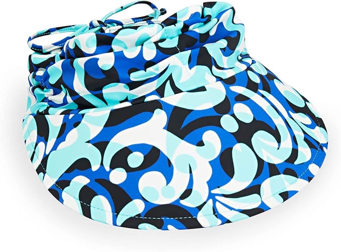 Wallaroo Hat Company Women’s Aqua Sun Visor – UV Sun Protection, Water Friendly, Packable Design, Adjustable, Medium Size
