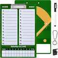 Baseball Lineup Board for Dugout, Double-Sided Dry Erase Clipboard Coaching Clipboard for Baseball, Softball, Softball Lineup Board with Marker, Baseball Coaching Accessories