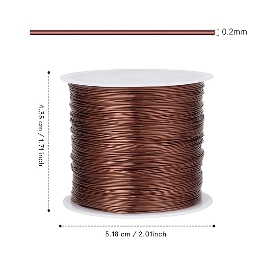 492FT Jewelry Wire 32 Gauge Tarnish-Resistant Copper Beading Wires Roll Bulk - Image 3