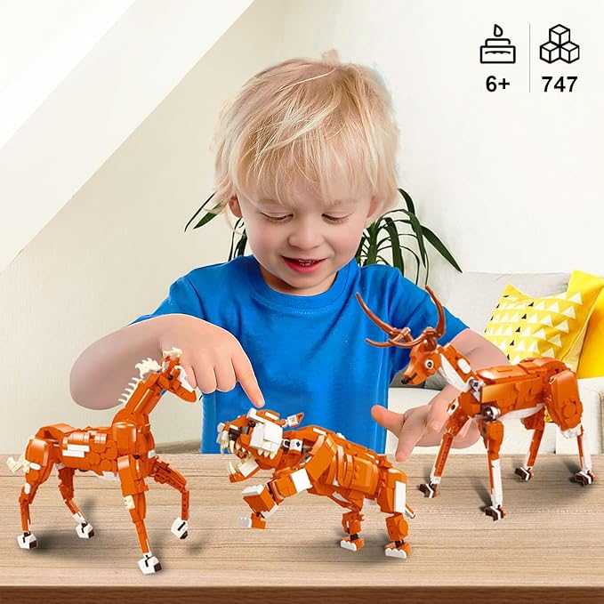 Creator 3 in 1 Building Set, Rebuilds into 3 Different Safari Animal Figures- - Image 6
