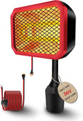 Electric Golf Cart Heater (2nd Gen) with 360 Degree Adjustable Angle, Battery Powered Golf Cart Heater, 400W Silent Carbon Fiber Heating for Club Car/Yamaha/EZGO Golf Cart