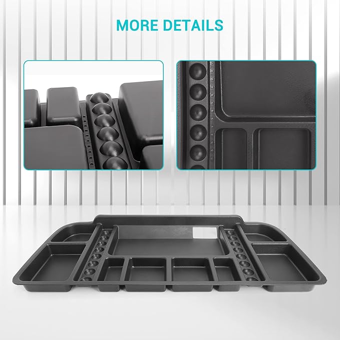 10L0L Golf Cart Under Seat Storage Tray Fits EZGO TXT, RXV, Club Car DS, Club Car Precedent, Yamaha G29, Electric Vehicle with Original Trojan Battery Underseat Organizer Container Holder Plate