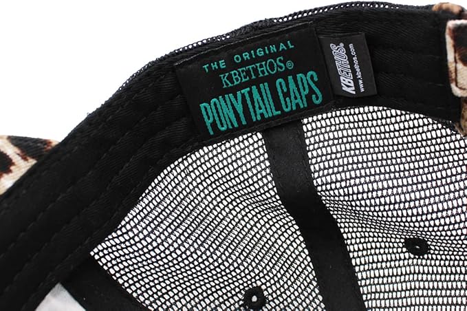 Classic Plain Ponytail Messy High Bun Headwear Adjustable Cotton Trucker Mesh Glitter Hat Baseball Cap