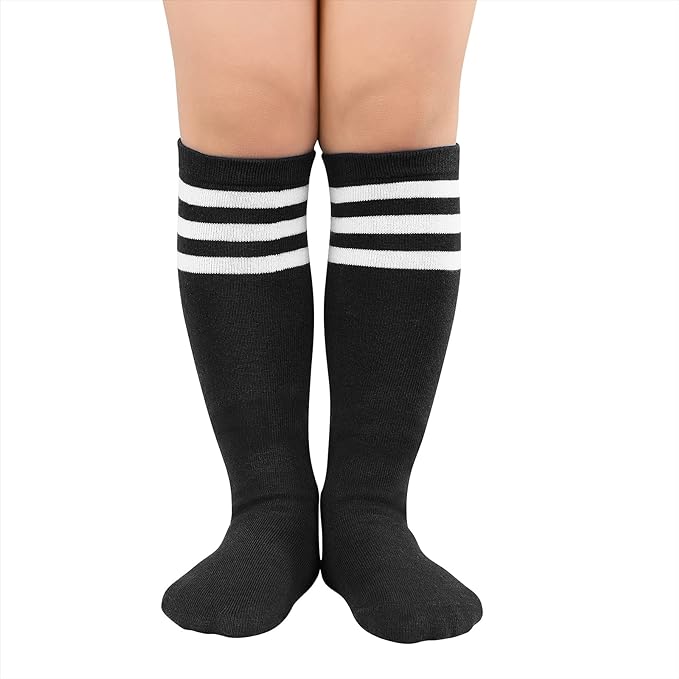 American Trends Kids Toddler Soccer Socks Youth Baseball Softball Football Socks Knee High Accessories for Girls