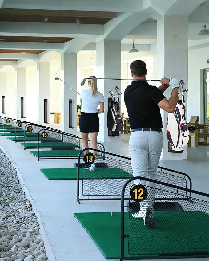Golf Bag Wall Mount,Golf Bag Holder for Garage,Golf Bag Storage Rack,Golf Bag Organizer for Garage,Golf Bag Stand for Home Basement,Height Adjustable,Great Gilf for Golf Enthusiasts, Black