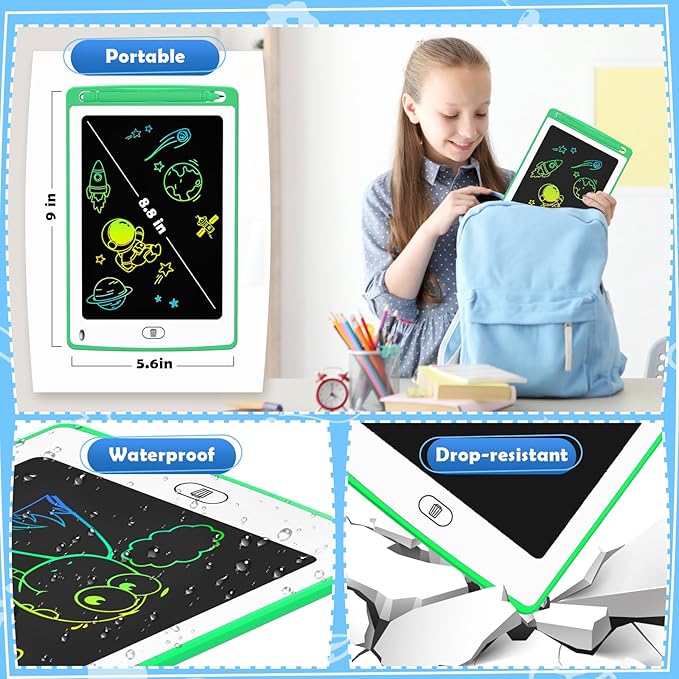 LCD Writing Tablet for Kids, 8.5 Inch Colorful Doodle Board Drawing Tablet - Image 6