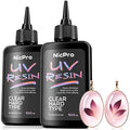 Nicpro UV Resin 200g, High Viscosity & Quick Curing UV Epoxy Resin Kit by Nicpro
