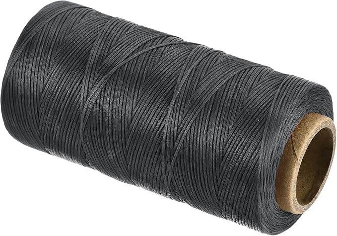 MECCANIXITY Waxed Thread, 284 Yard 0.8mm 150D Flat Wax Thread Polyester Waxed by MECCANIXITY