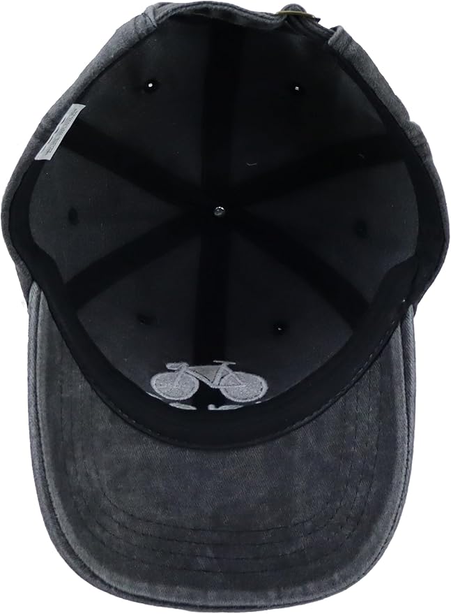 Cyclist Hat for Men Women, Classic Adjustable Cotton Cycologist Embroidered Baseball Cap