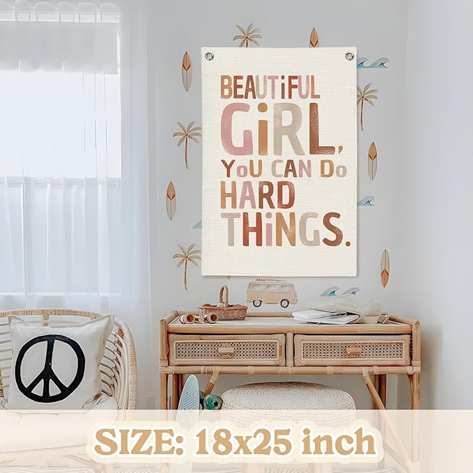 Girl Room Decor, Positive Affirmations Wall Decor, School Girl Style Classroom - Image 2