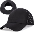 Women’s Ponytail Baseball Cap, Quick-Dry Sport Caps Hat with Breathable Daisy Perforations for Running, Tennis, Golf