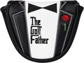 The Golf Father Funny Golf Club Covers, Driver Fairway Wood Hybrid Headcover, Mallet Putter Covers Blade Headcovers Putter Cover Magnetic, Black and White Color Iron Covers for Most Brands