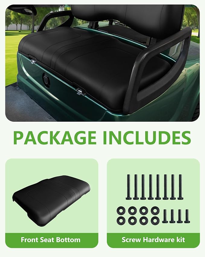 Golf Cart Front Seat Bottom Replacement Cushion Assembly for Yamaha G29/Drive 2007-2016 Models