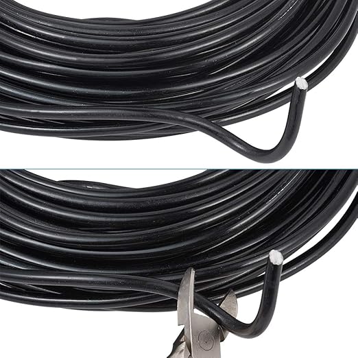 Fashewelry 32.8 Feet 5mm Black Aluminum Wire Bendable Metal Craft Wire - Image 4