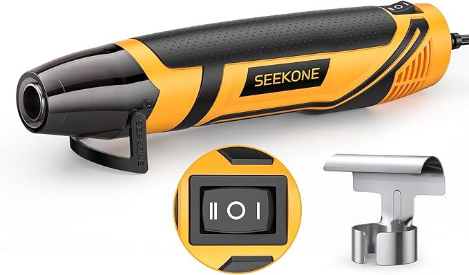 SEEKONE Mini Heat Gun, 350W 2-Temp Settings 500℉ & 842℉（260℃& 450℃） Fast Heat by SEEKONE