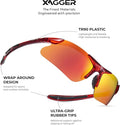 Xagger Kids Youth Polarized Sports Sunglasses for Boys Girls Baseball Softball Glasses TR90 Frame