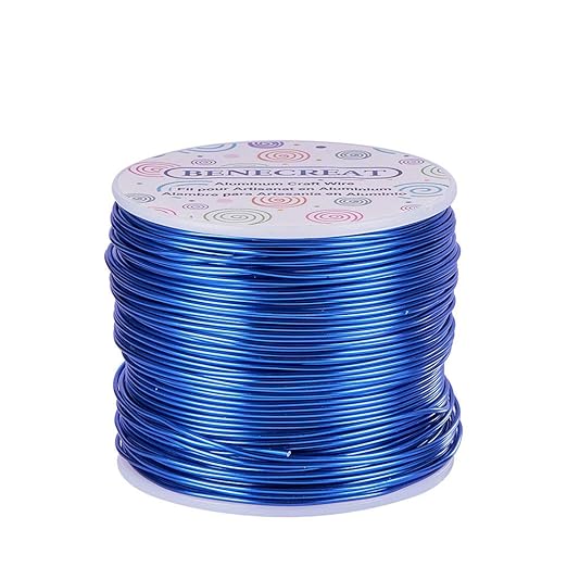 BENECREAT 18 Gauge Jewelry Craft Aluminum Wire 492 Feet Bendable Metal by BENECREAT