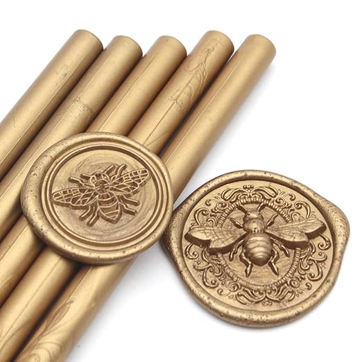 52pcs Antique Gold Wax Sealing Sticks, Andotopee Glue Gun Adhesive Seal Sticks - Image 2