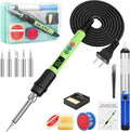 Soldering Iron Kit, 120W LED Digital Advanced Solder Iron Soldering Gun kit by Q-MINGSoldering