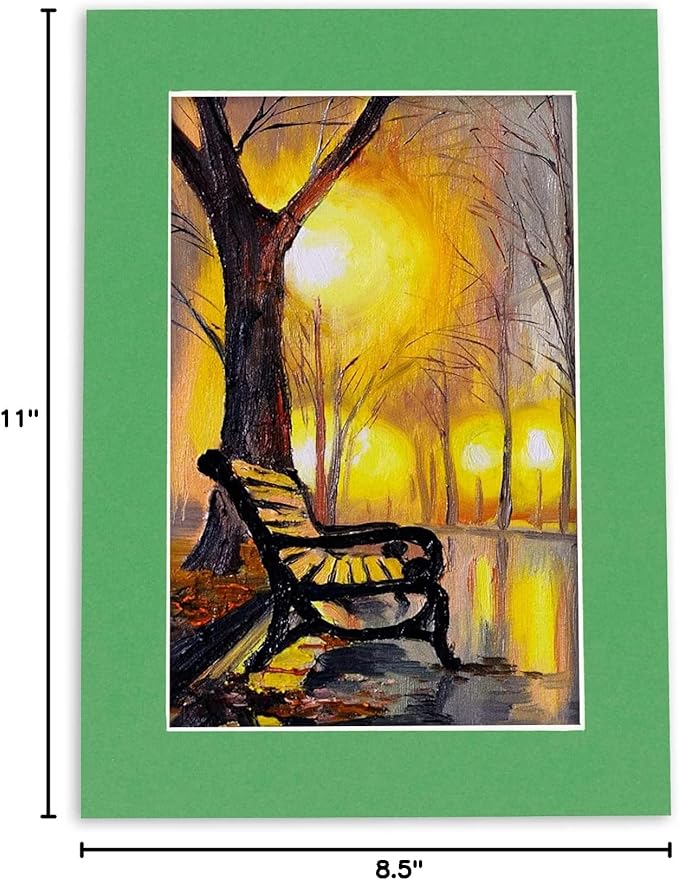 Pack of 25 Acid Free 8.5x11 Mats Bevel Cut - Image 10