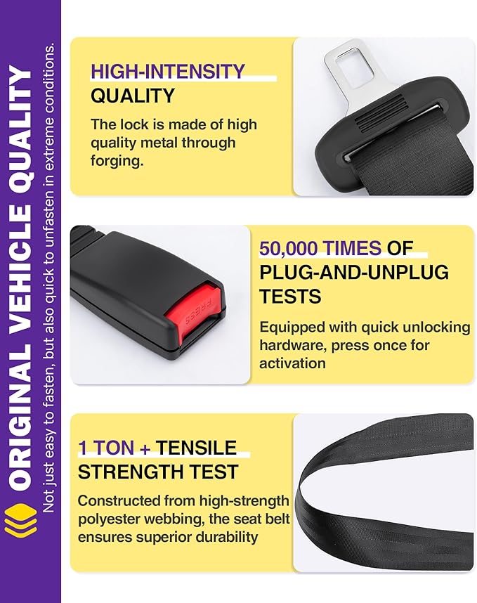HOWBOW Golf Cart Seat Belt kit