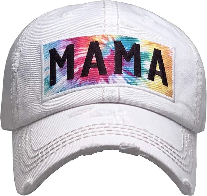 Funky Junque Distressed Vintage Baseball Cap - Embroidered Patch Women's Hat - Holiday, Lifestyle & Patriotic Designs