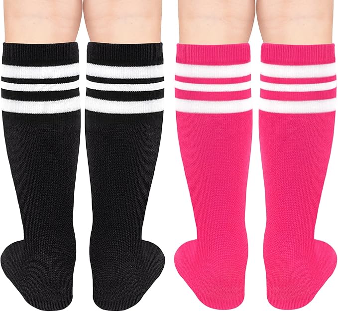 qikqik Toddler Soccer Socks Kids Soccer Socks Boys Baseball Sock Youth Football Sock Girls Softball Accessories Team Sports