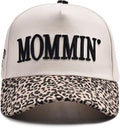 Women’s Mommin Trucker Hat – Vintage Two-Tone Ponytail Baseball Cap, Embroidered Adjustable Hat, Great Gift for Mom & Women