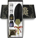 Quill pen ink set, Feather Pen and Ink Set, Antique Calligraphy Pen by TIANREN