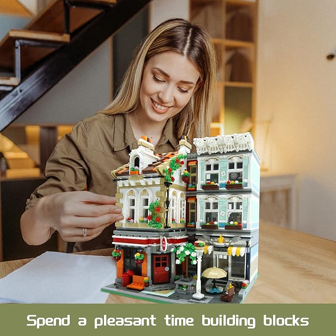 ZenithFlow Street View Building Blocks Kit, Brick Square Mini Blocks - Image 5